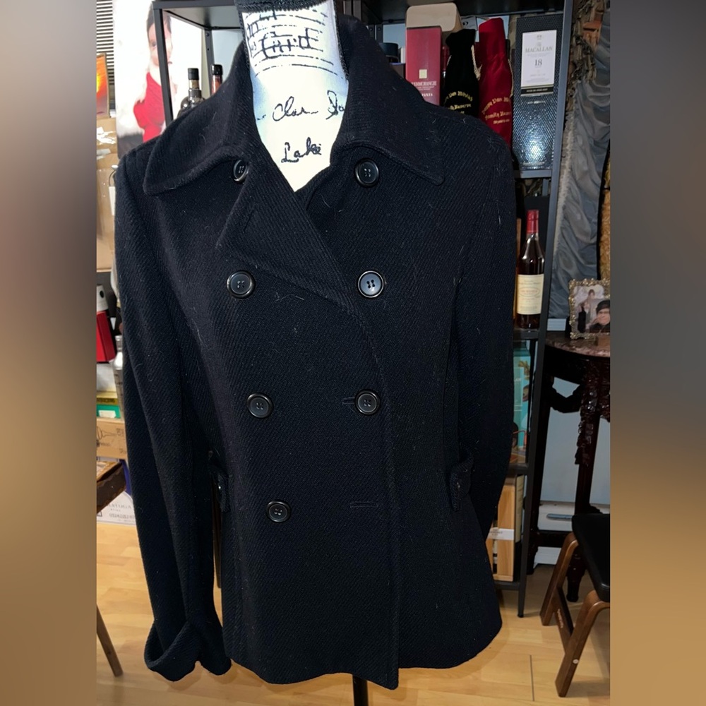 Express Elegant Black Women's Pea Coat